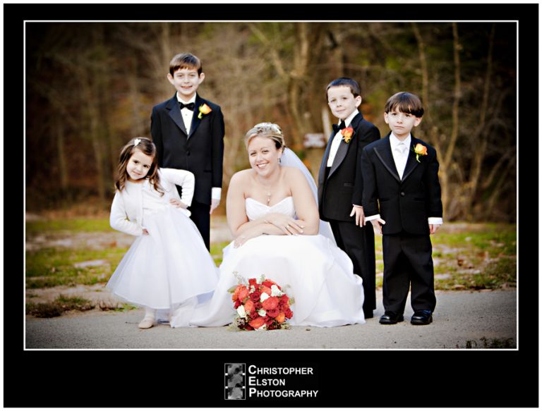 Jenn and the kids from the wedding.
